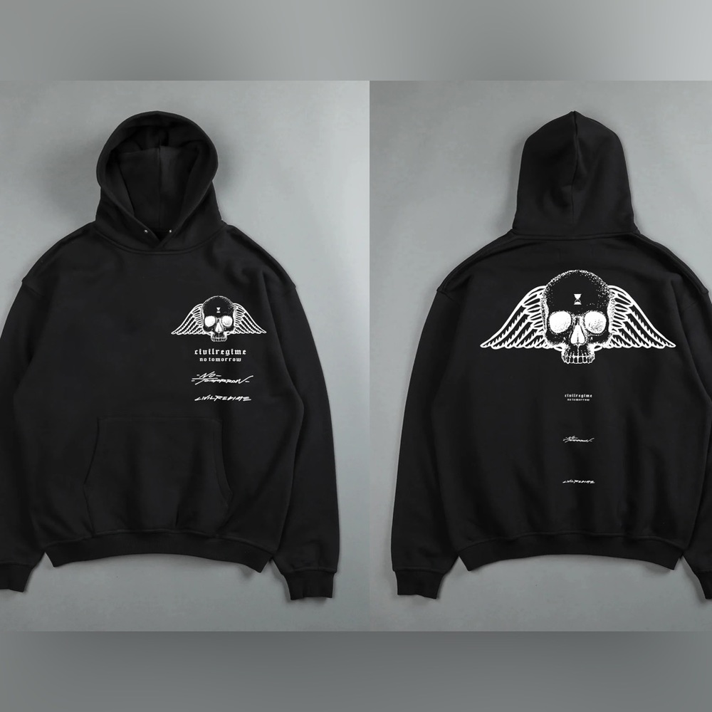 Civilregime no tomorrow oversized sweatshirt